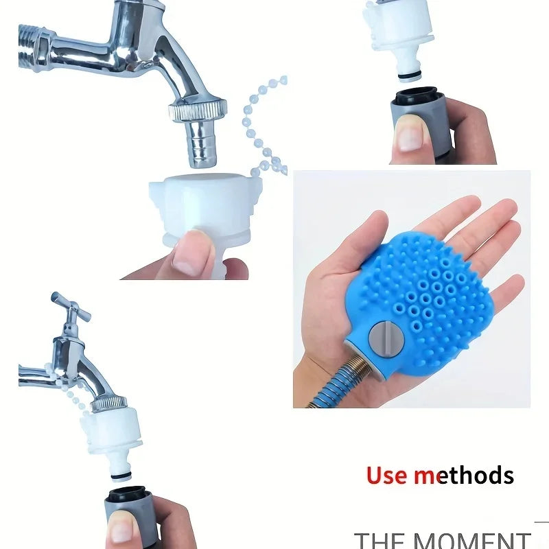 Adjustable Pet Shower Sprayer | Dog Bath Foam Soap Massager Tool