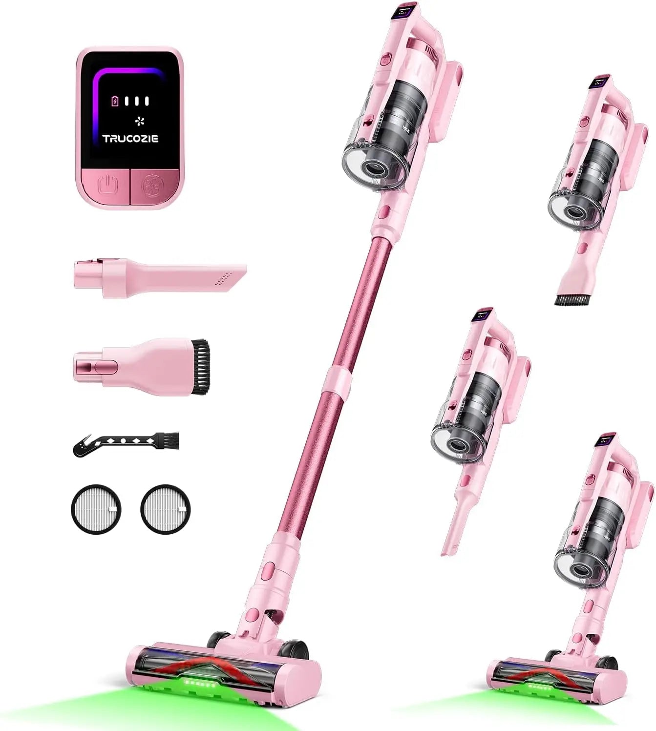 Cordless Vacuum Cleaner – 60Kpa, 70-Min Runtime, Green LED, Pet Hair Peaceful Pleasures Health and Wellness United States