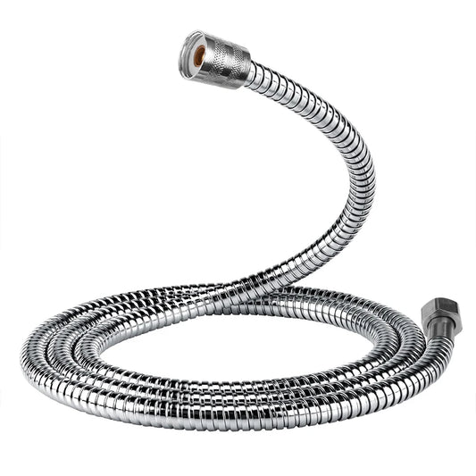 Shower Hose 3m/2m/1.5m Extra Long Stainless Steel Handheld Flexible Water Hose with Insert & Nut Flexible Bathroom Plumbing Pipe Peaceful Pleasures Health and Wellness silvery 2m
