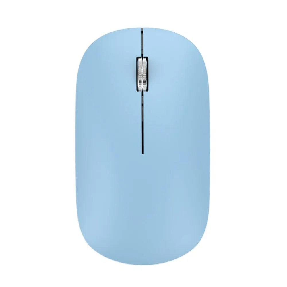 2.4Ghz+BT Wireless Mouse Dual-mode Colorful Computer Silent Mouse Lightweight Noiseless Bluetooth Gaming Mouse PC/Laptop Peaceful Pleasures Health and Wellness Blue