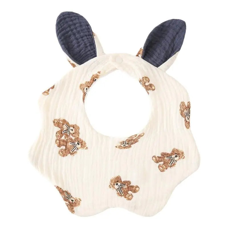 4-Layer Cotton Baby Bib & Burp Cloth | Soft Drool Towel