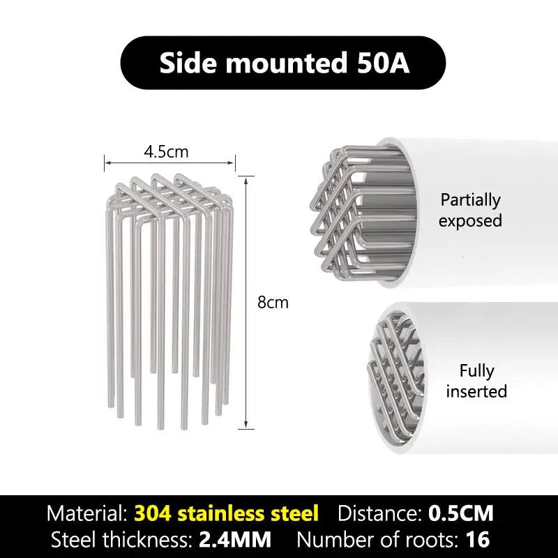 New Anti-Blocking Mesh Cover Garden Outdoor Round Rooftop Gutter Guard Stainless Steel Roof Floor Drain Balcony Drainage Ditch Peaceful Pleasures Health and Wellness 50A