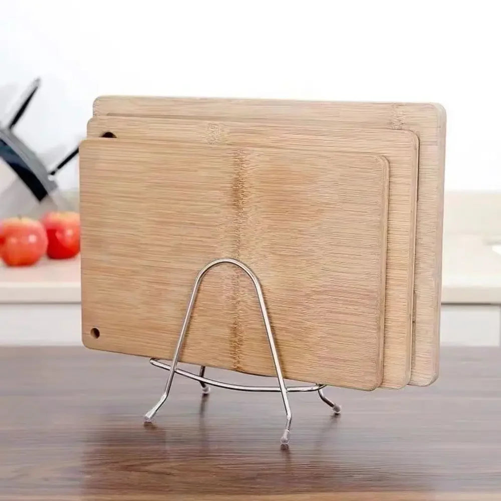 High quality cutting board rack Stainless Steel Chopping Cutting Board Storage Rack Stand household Kitchen Pot Lid Organizer Peaceful Pleasures Health and Wellness
