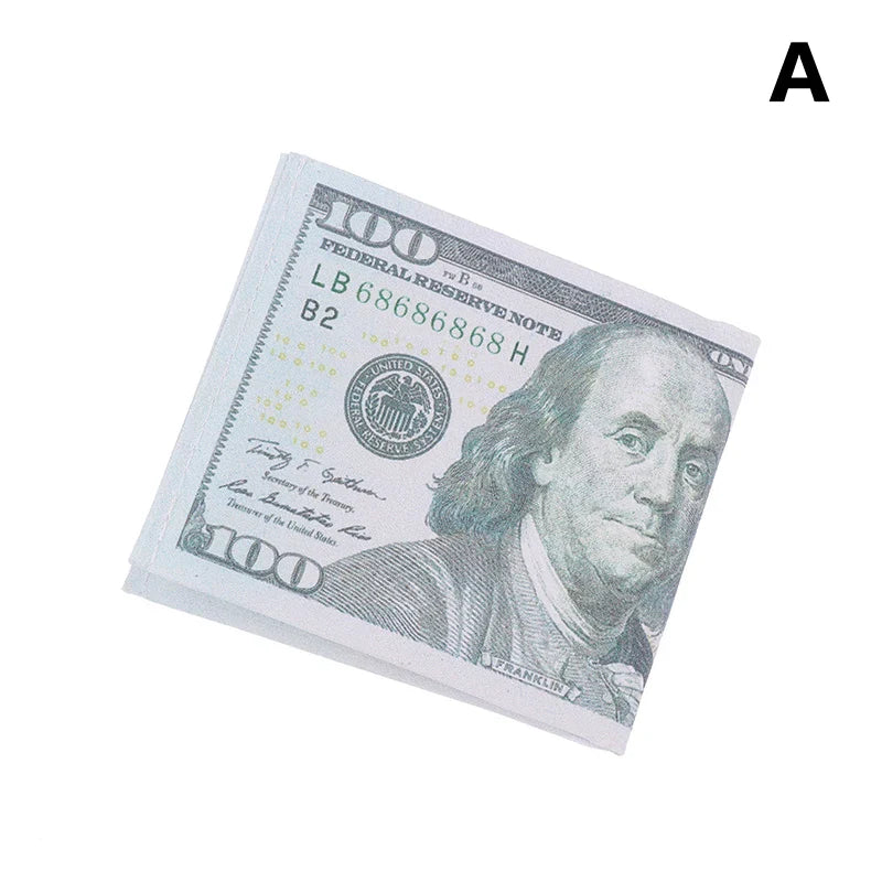 Slim Canvas Print Wallet – Unisex Bifold Card & Cash Holder