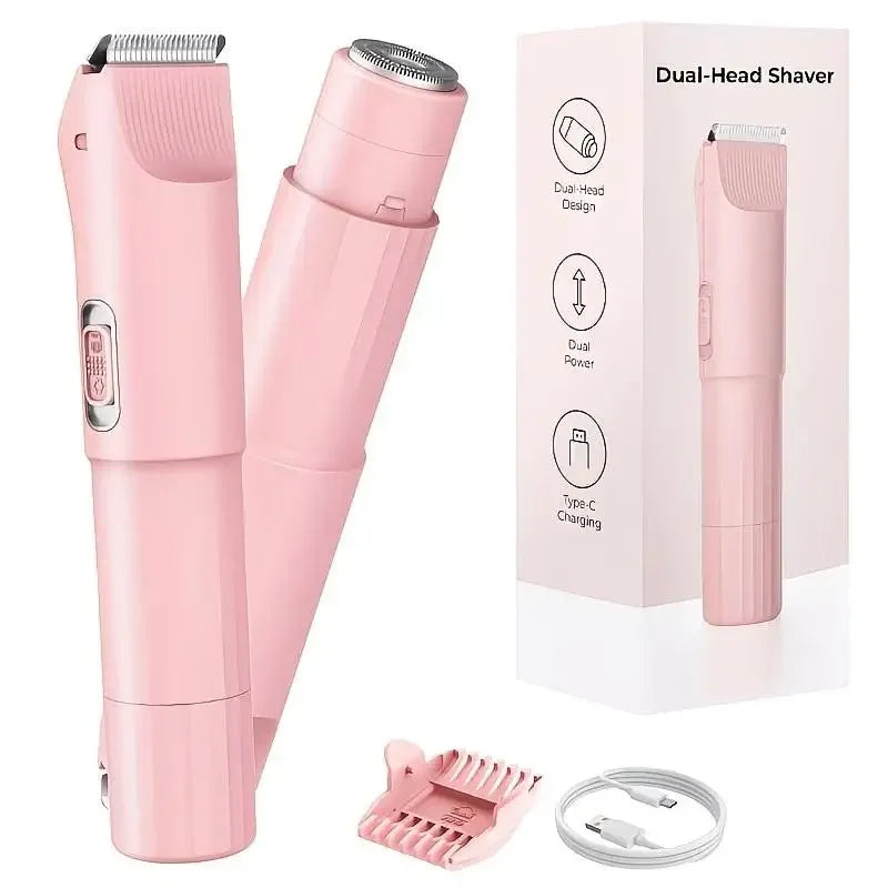 Women's Double Head Electric Shaver & Body Hair Trimmer