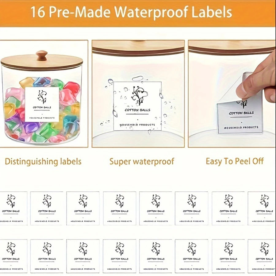 2 Pack Laundry Detergent Pods Container for Organizing Plastic Laundry Organization Storage Bathroom Jar Container for Detergent Peaceful Pleasures Health and Wellness
