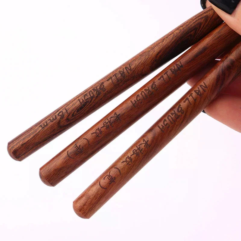 Nail Art Brush Checker Sandalwood Nail Drawing Painting Long Line Brush Nail Art Tool Painting Brushes DIY Design Manicure Tools Peaceful Pleasures Health and Wellness
