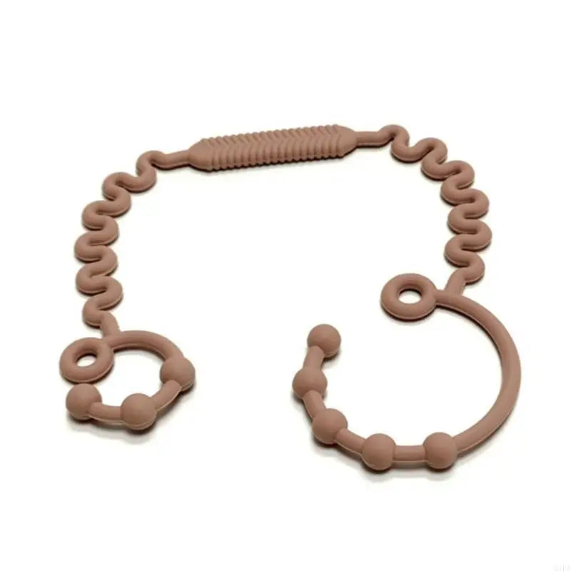 Silicone Baby Teether Pacifier Holder & Bottle Tether Clip