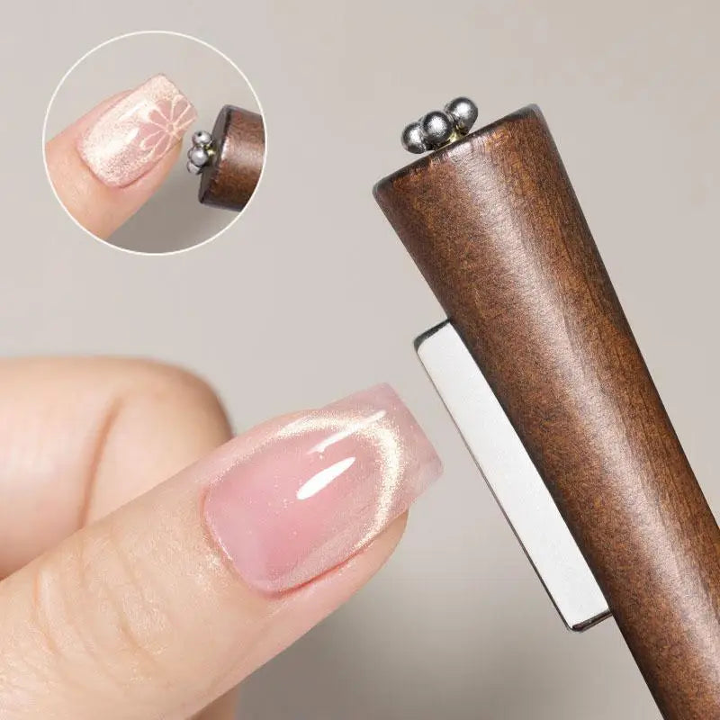3 IN 1 Multi-function Cat Eye Magnet For Nail Art Design Strong Magnetic Stick Create Flower-shaped Nail Effects Magnetic Tool Peaceful Pleasures Health and Wellness