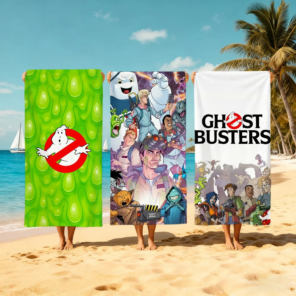Ghostbusters Anime Quick-Dry Beach Towel | Soft Pool & Travel Quick-Dry Beach Towel Peaceful Pleasures Health and Wellness