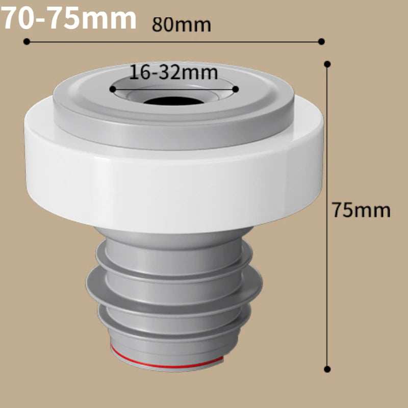 Sink Plug Sewer Pipe Sealing Ring Water Plug Floor Drain Shower Stopper Bathroom Accessories 70-75mm Silicone Drains Kitchen Peaceful Pleasures Health and Wellness Suitable for 70-75mm