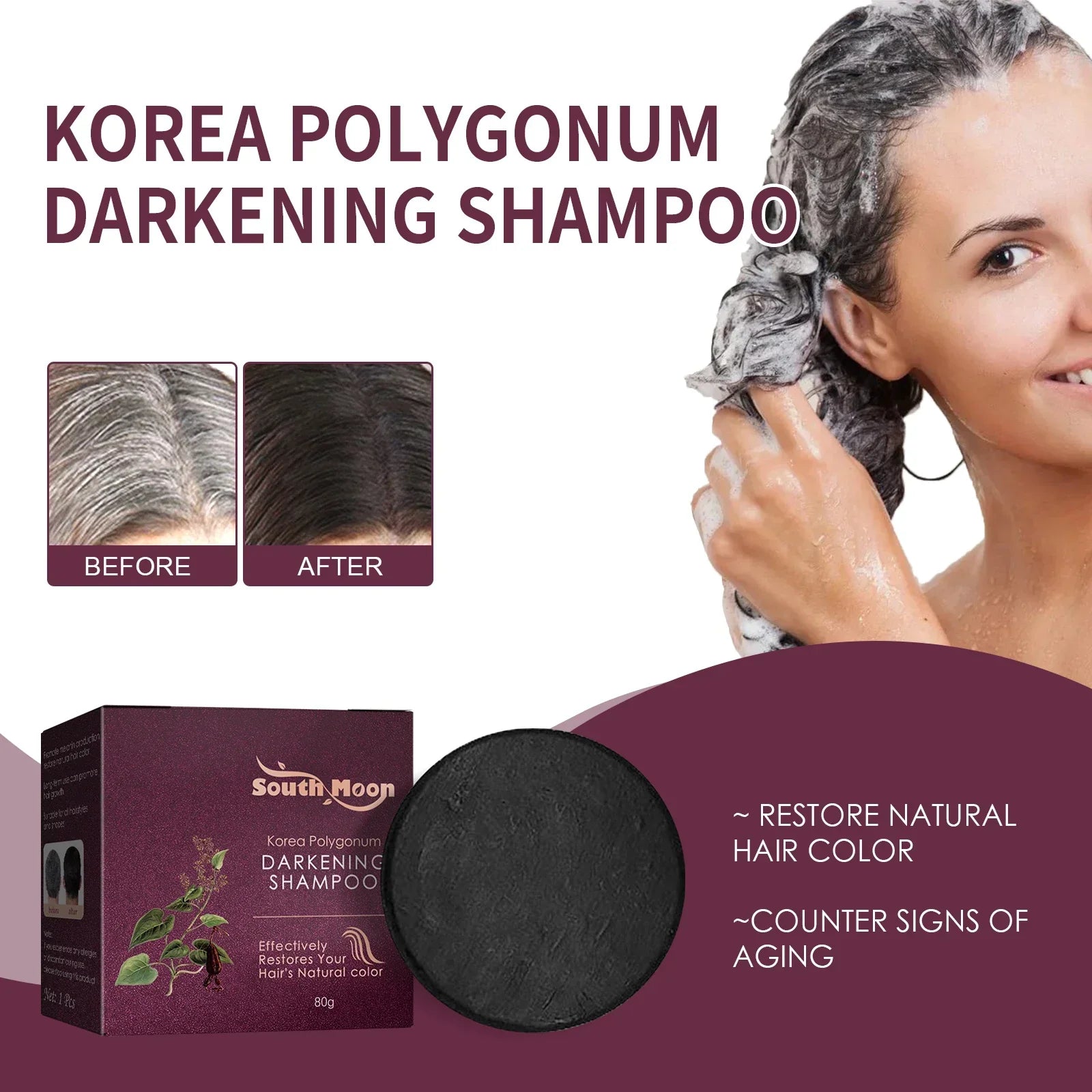 Polygonum Multiflorum Shampoo Bar – Dandruff & Hair Loss Peaceful Pleasures Health and Wellness