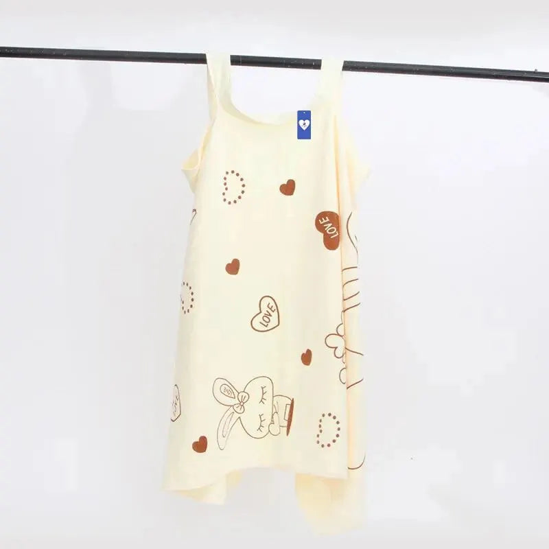Women's Wearable Bath Towel Wrap | Absorbent Sauna Skirt