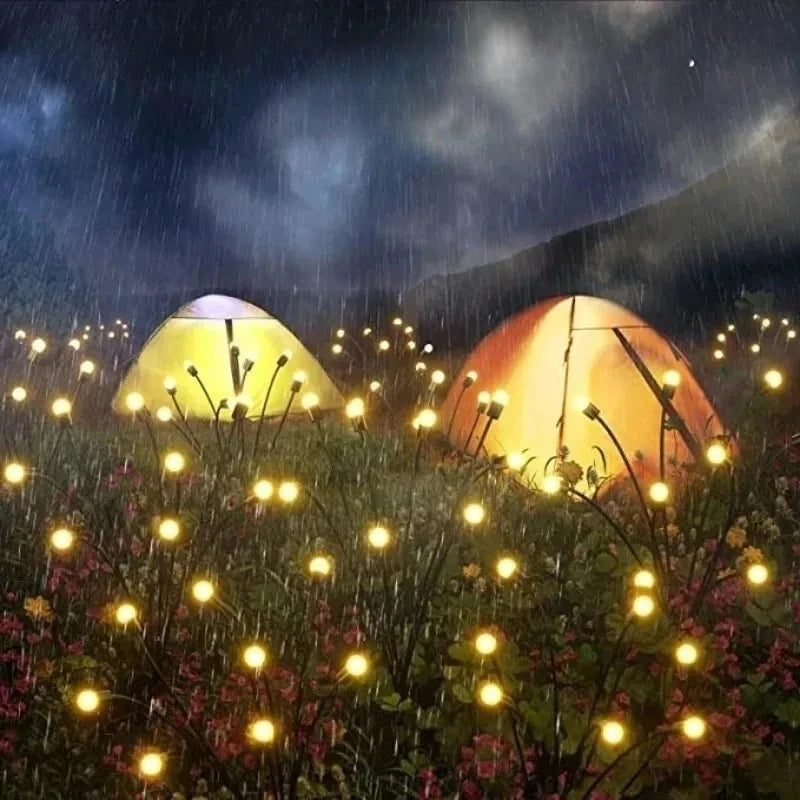 Solar Wind Firefly LED Garden Light | Waterproof Outdoor Stake
