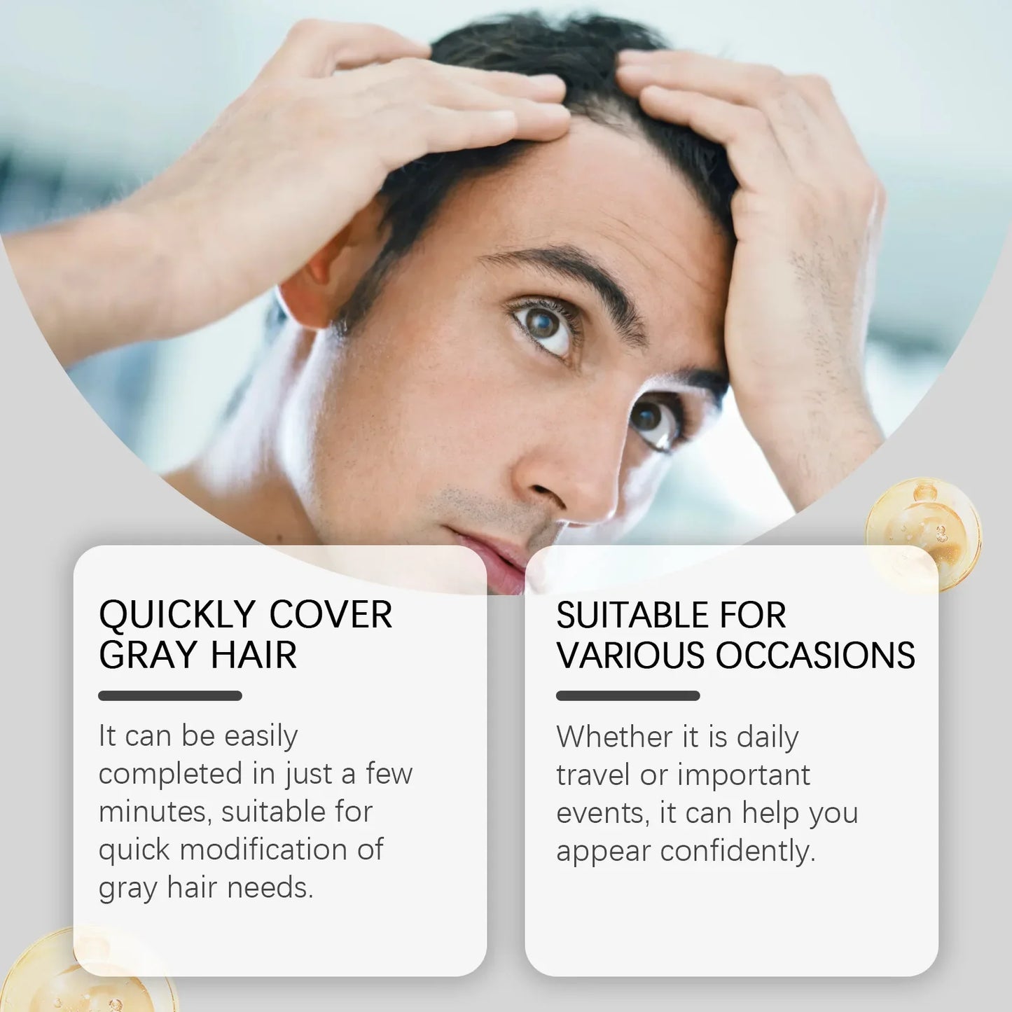 HOEGOA Temporary Hair Color Stick – Gray Root Concealer