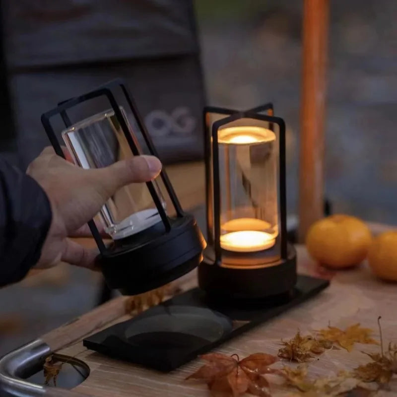 RTONTR Crystal Table Lamp | Rechargeable Touch Dimmable LED Light