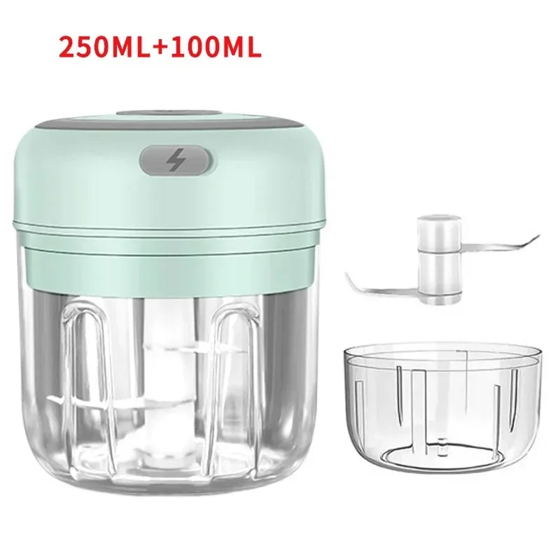 Mini Electric Garlic Chopper USB Rechargeable 100/250ml