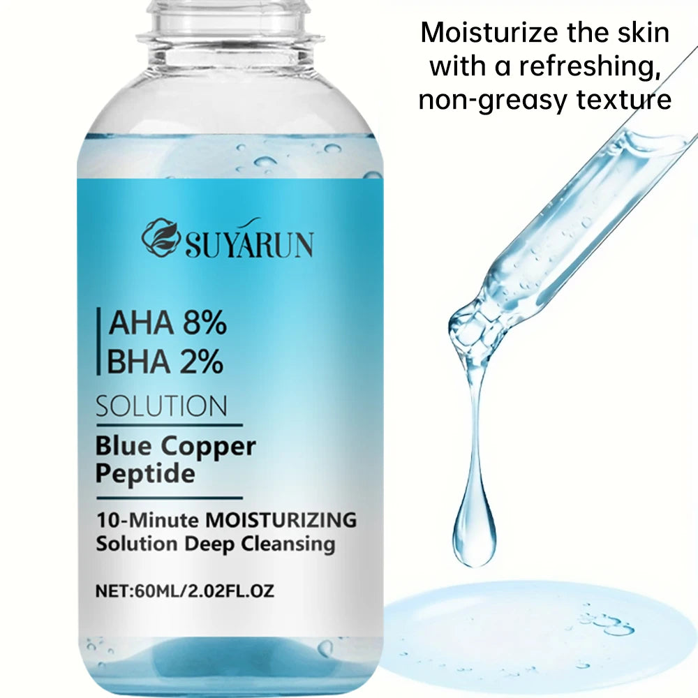 SUYARUN Copper Peptide Serum with Niacinamide & Hyaluronic Acid - Anti-Aging, Firming & Repair Face Essence for Glowing Skin. Peaceful Pleasures Health and Wellness