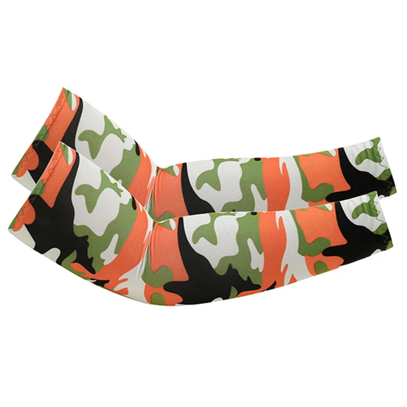 Unisex Cooling Arm Sleeves Elbow Cover Cycling Run Fishing UV Sun