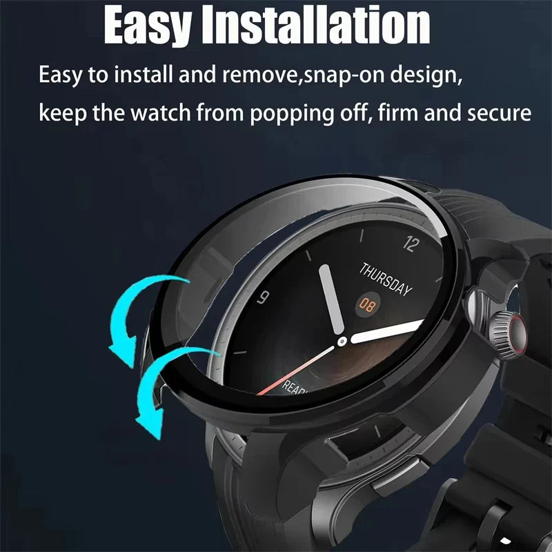 Amazfit Balance A2286 Tempered Glass Case & Screen Protector Smartwatch Protective Case Oasis Select