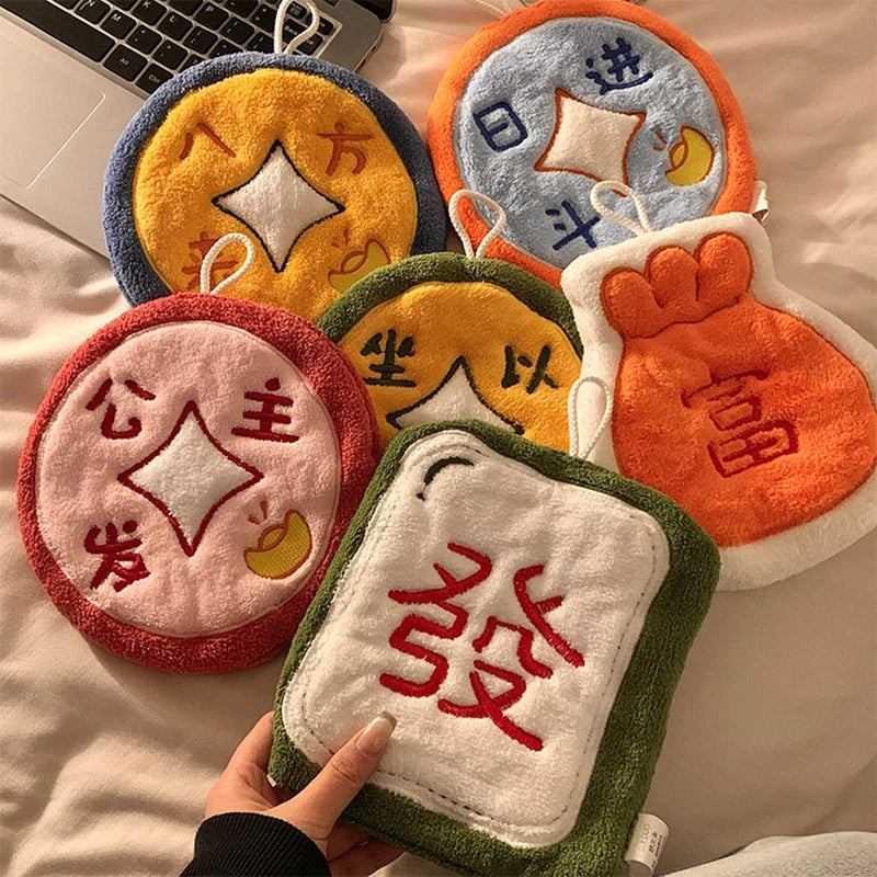 Soft Hand Towels Chinese New Year 2026 Towels for Hands Bathroom Accessories Kitchen Washing Towels Absorbent Hand Towels Peaceful Pleasures Health and Wellness