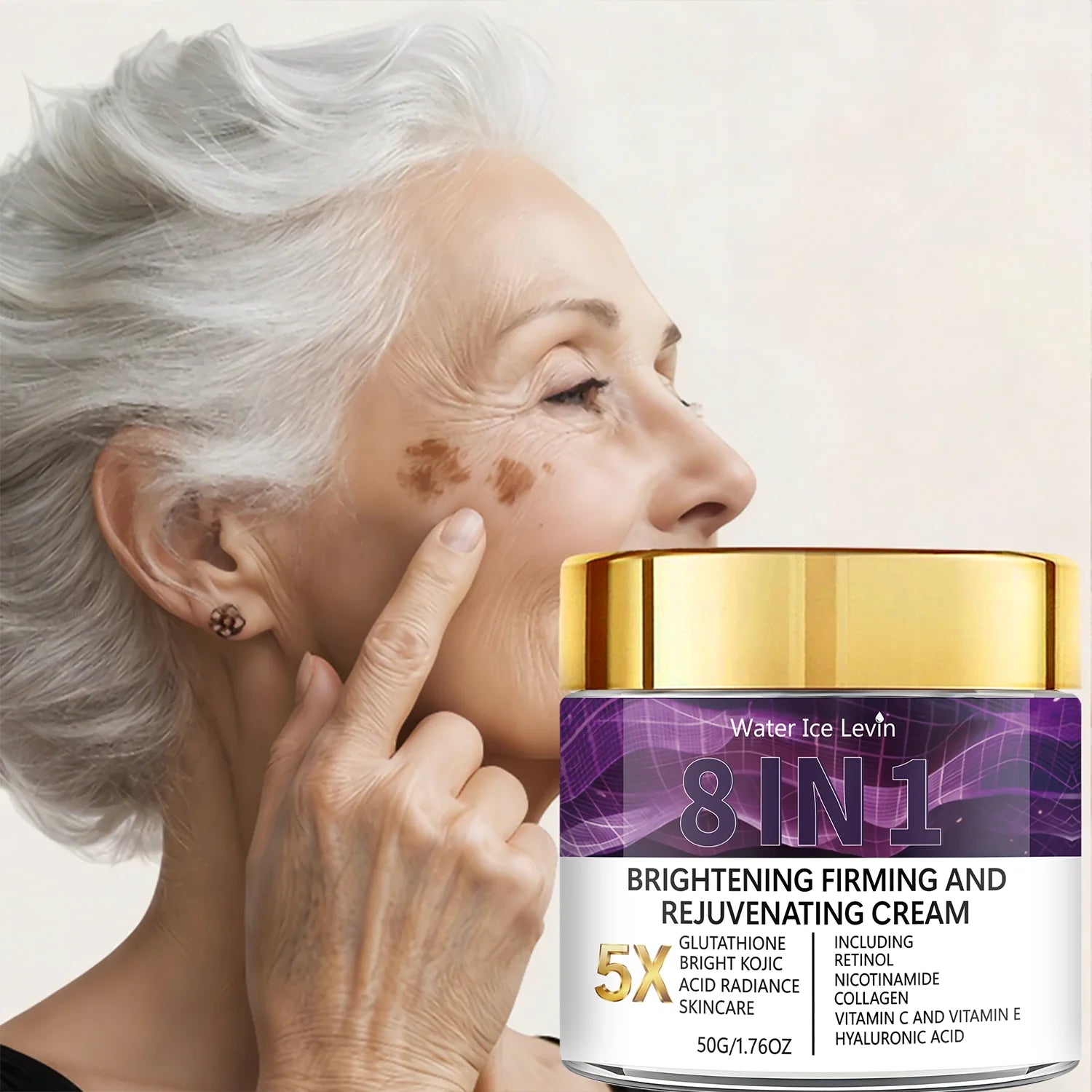 5X Glutathione Brightening Cream | Retinol & Kojic Acid, 50g Brightening Body Cream Peaceful Pleasures Health and Wellness