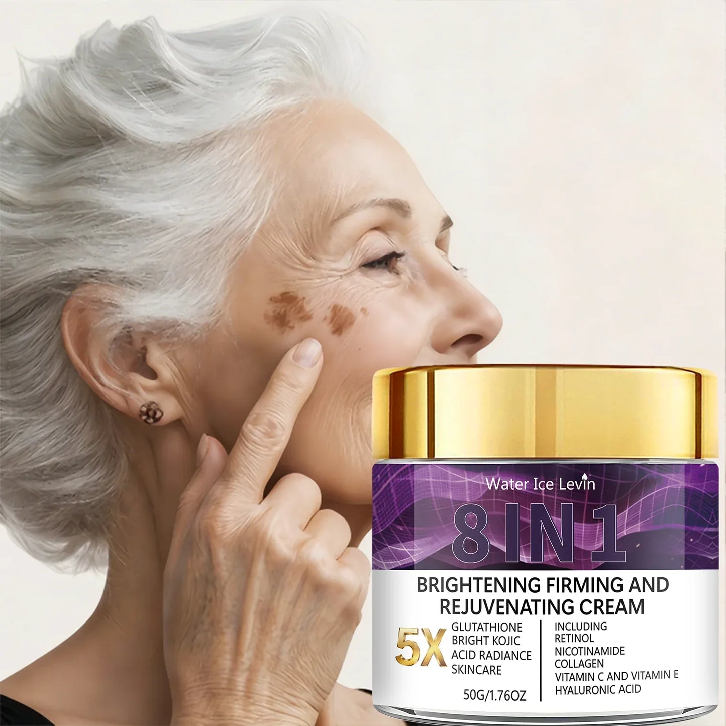5X Glutathione Brightening Cream – Retinol & Kojic Acid 8-in-1