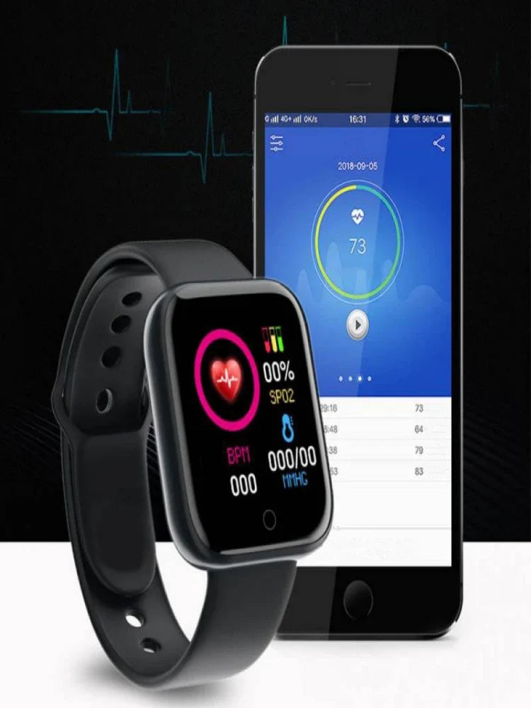 Smart Watch Fitness Tracker – Bluetooth, Heart Rate & Music