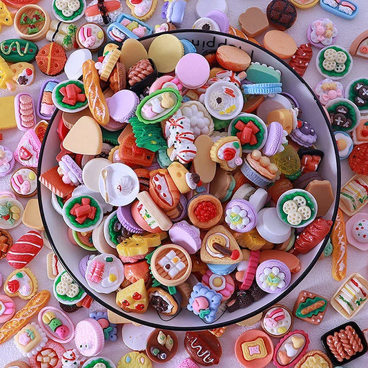 10-Piece Dollhouse Mini Food Set – Kitchen Accessories for Kids Dollhouse Accessories Oasis Select