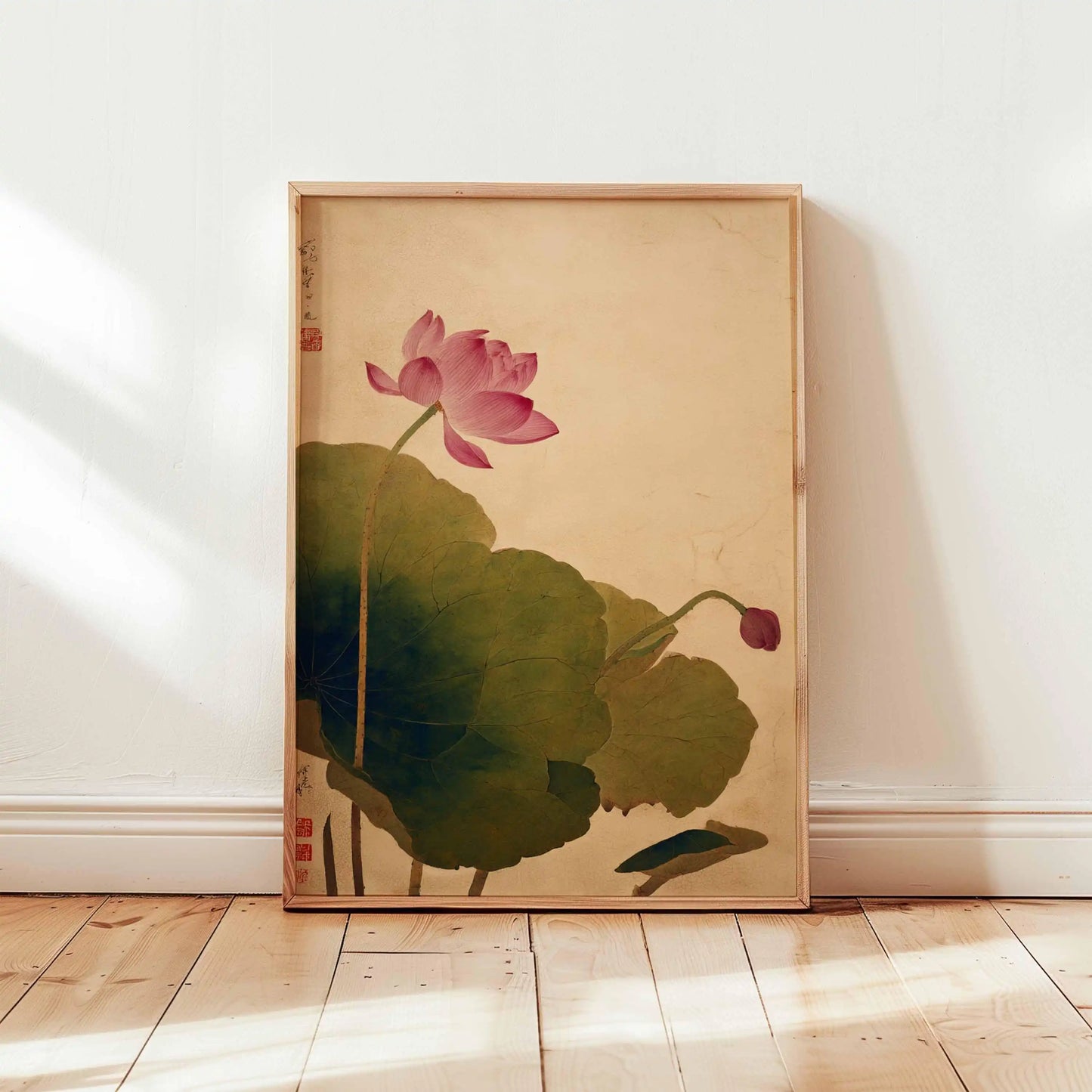 Japanese Crane Ukiyo-e Vintage Wall Art Canvas Print