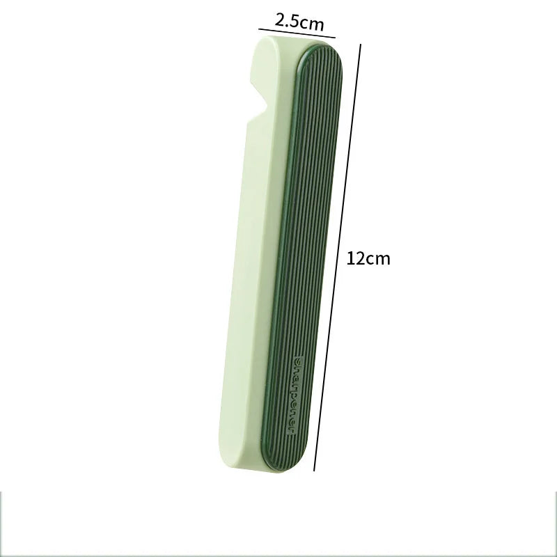 1Pcs Cutter Assistant Tool with Sharpener Extended Clamp for Safe Chopping Cutter Sharpener Hand Guard Kitchen Cutter Peaceful Pleasures Health and Wellness Green