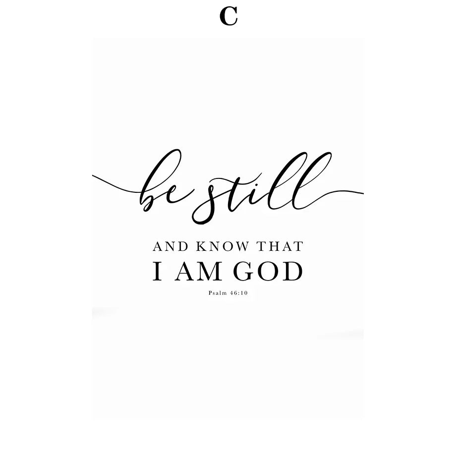 Modern Bible Verse Wall Art Religious Easter Gift Christian Decor Wall Art Canvas Painting Nordic Poster Home Living Room Dec Peaceful Pleasures Health and Wellness C 40x60cm