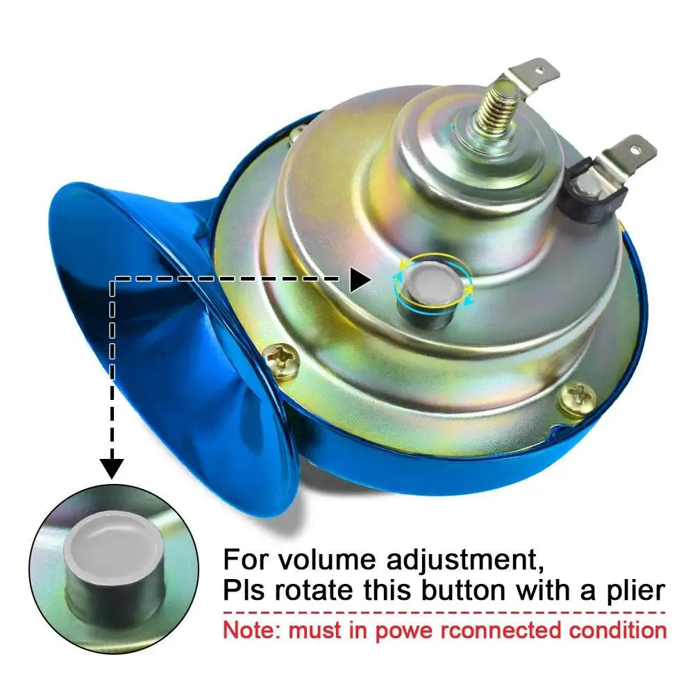 12V 510hz Air Electric Snail Horn Supplies Car boat Motorcycles Automotive Loudspeaker Car Signal Sound Speaker with Relay ﻿ Peaceful Pleasures Health and Wellness