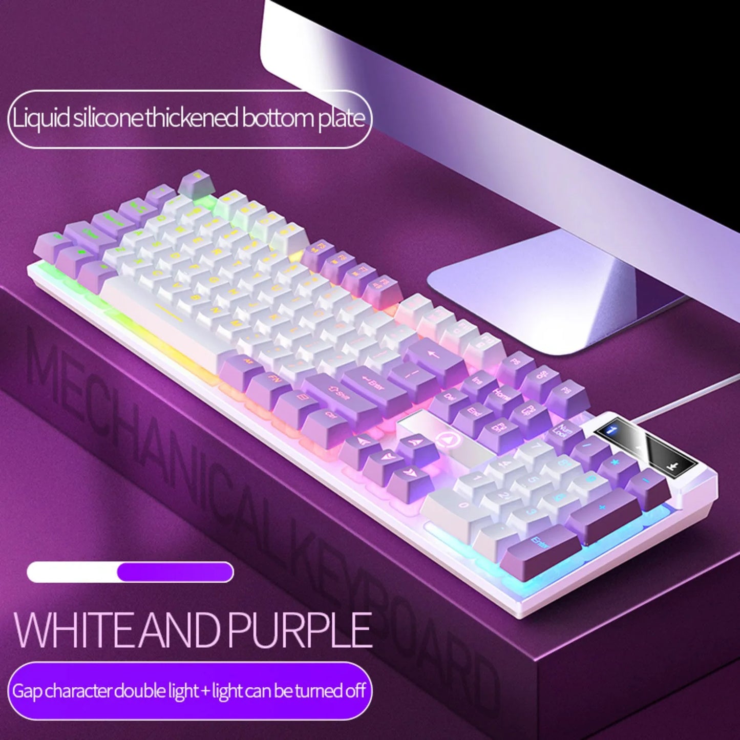 K500 RGB Wired Gaming Keyboard | Mechanical Feel 104 Keys