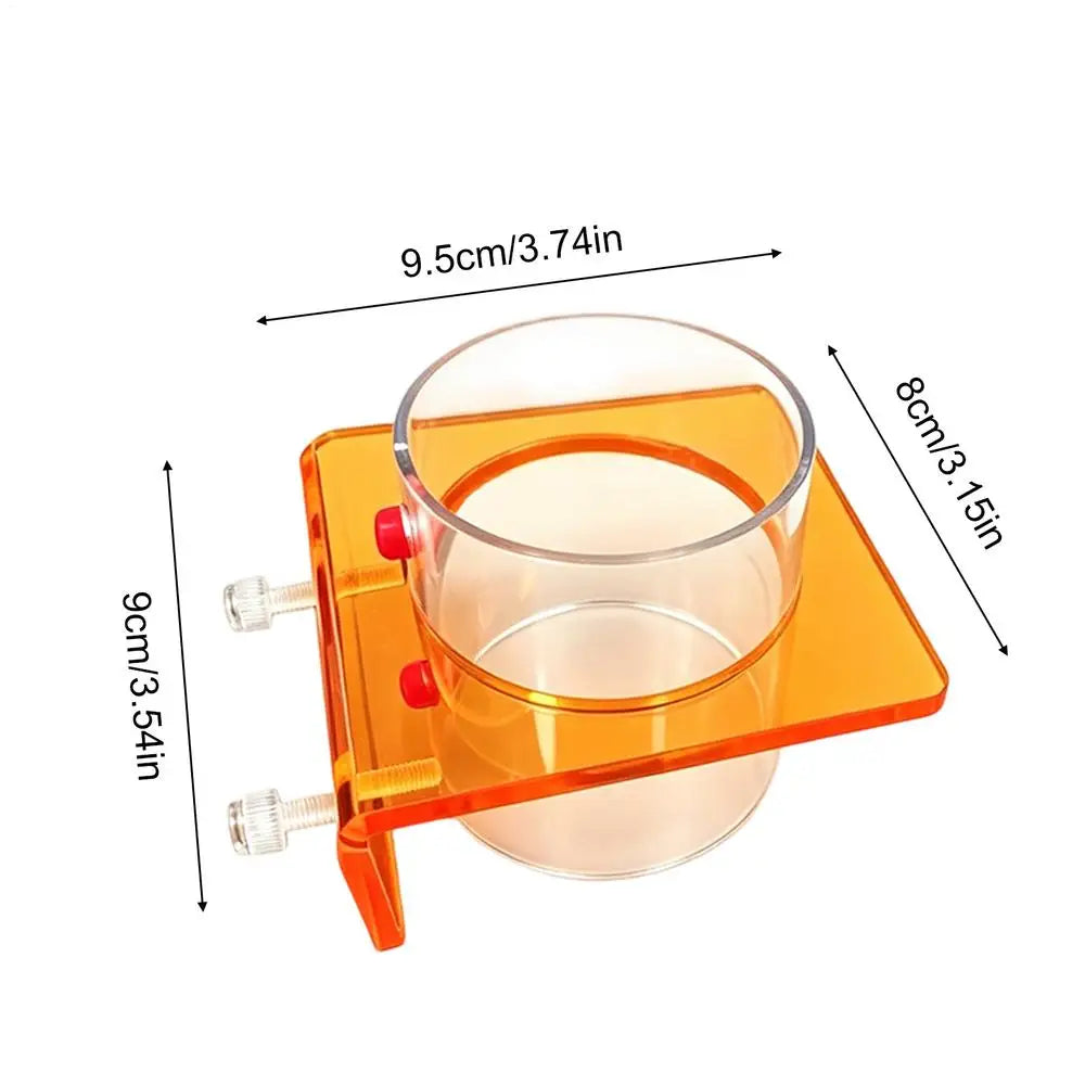 Acrylic Fish Feeding Ring with Suction Cup | Aquarium Feeder