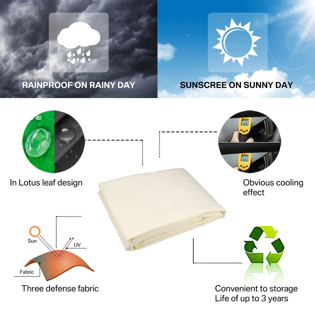 Triangle Sun Shade Sail 280 GSM 95% UV Block – Patio & Garden
