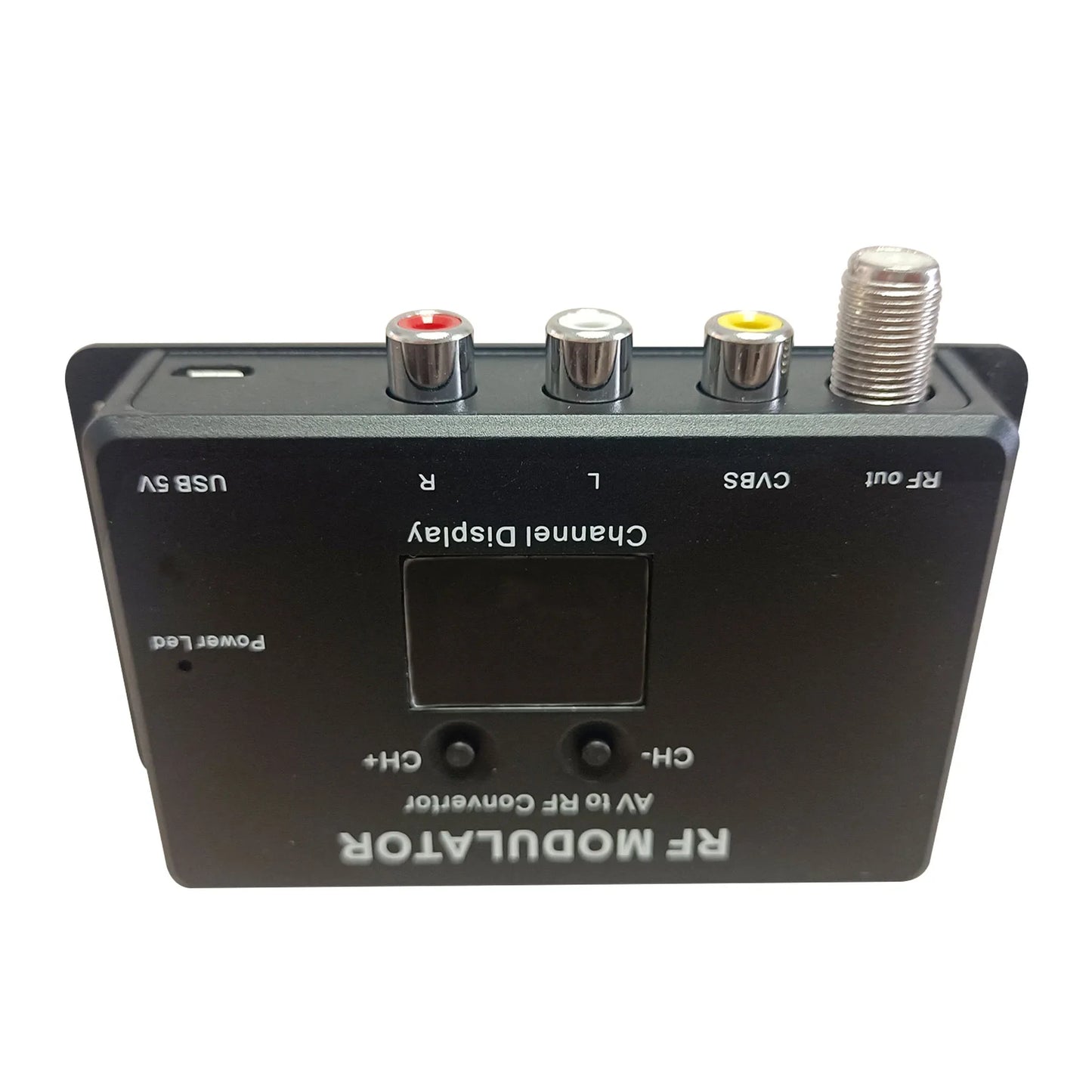 AV to RF Analog Modulator – Adjustable Cable TV Channel Mixer