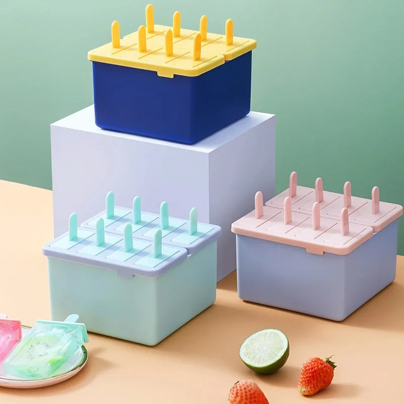 8-Cavity DIY Popsicle Mold | Reusable Easy Release Ice Pop Maker