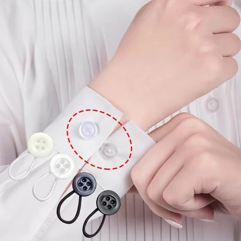Removable Cuff Neckline Retractable Button Soft Elastic Extender