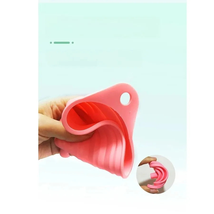 4 Piece Food Grade Silicone Funnel Set,Collapsible Kitchen Gadgets Accessories,,For Filling Water Bottles,Liquid Transfer Peaceful Pleasures Health and Wellness