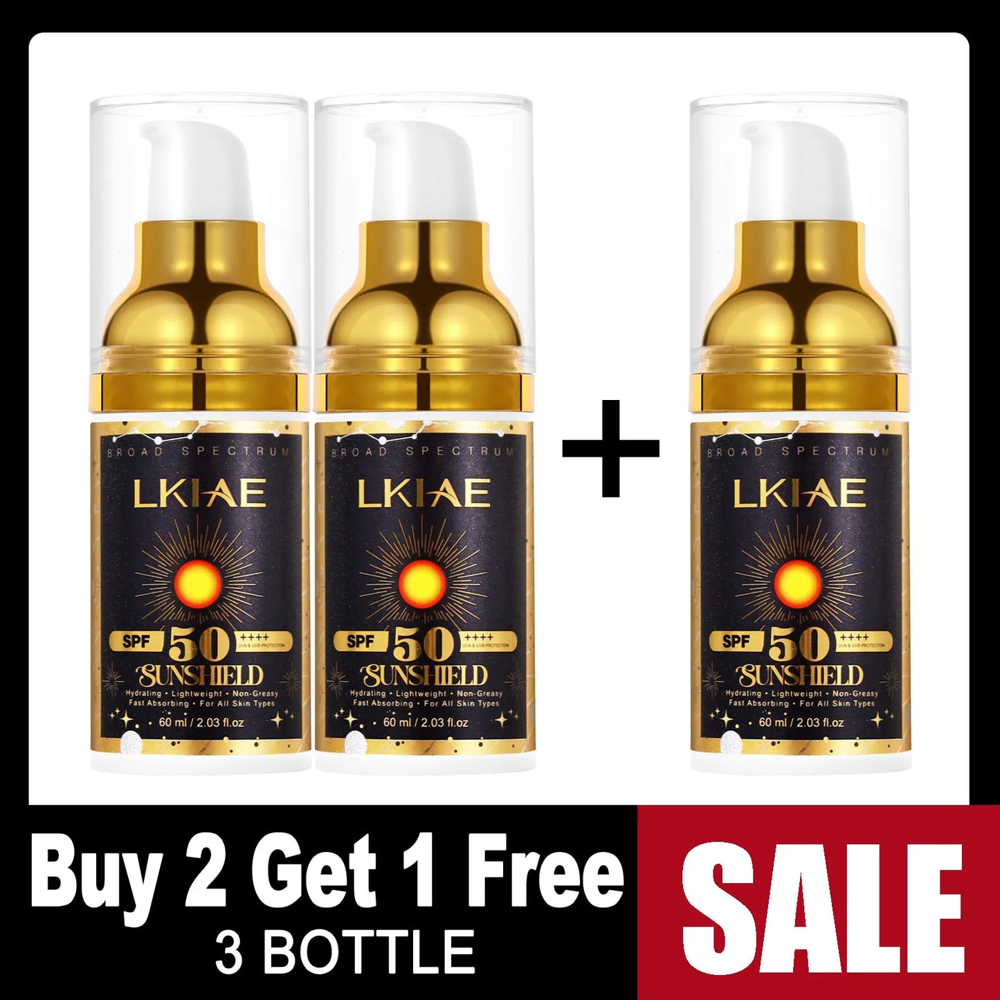 AILKE Glutathione & Collagen Brightening Skin Care Set SPF50