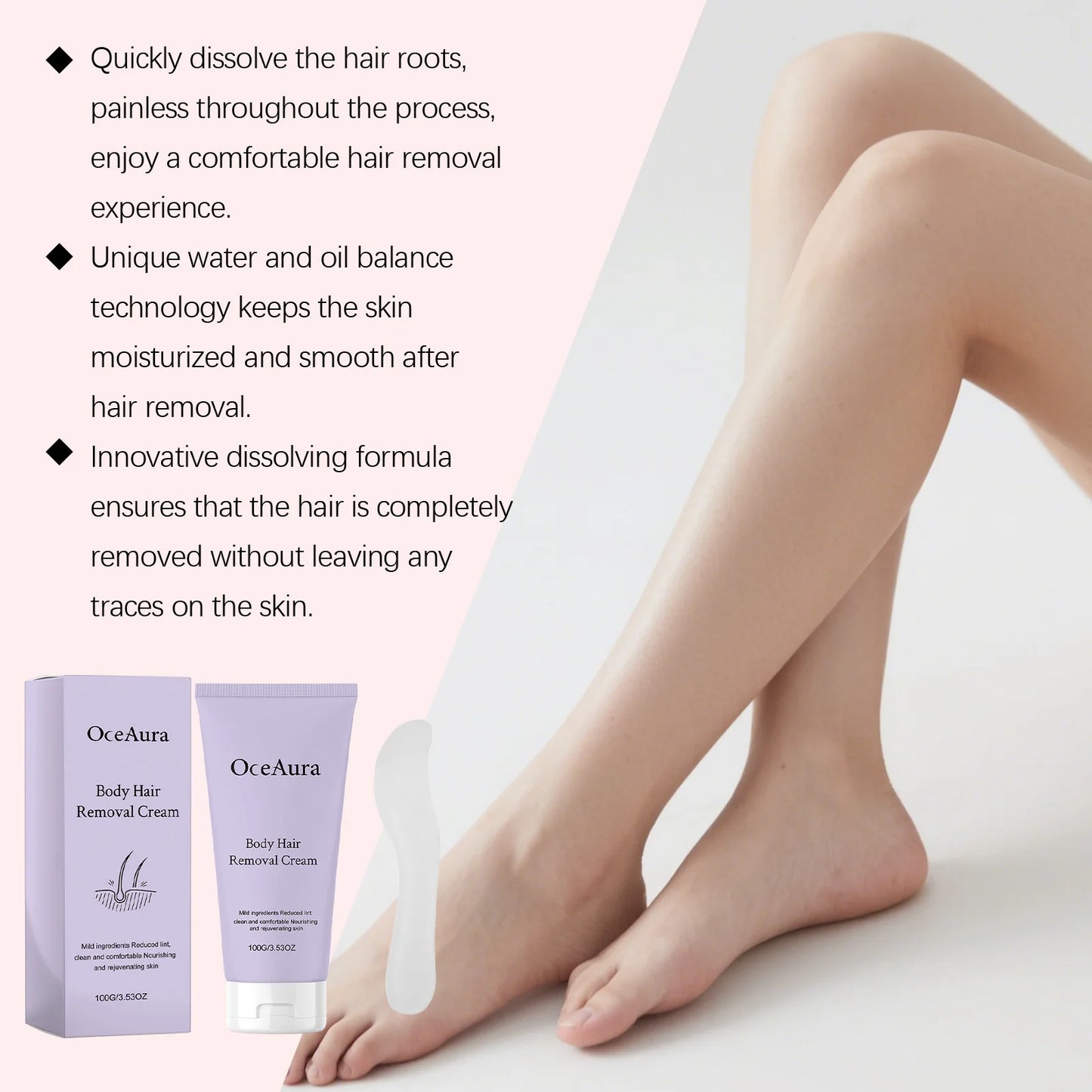 100g Gentle Hair Removal Cream – Legs, Armpits & Arms