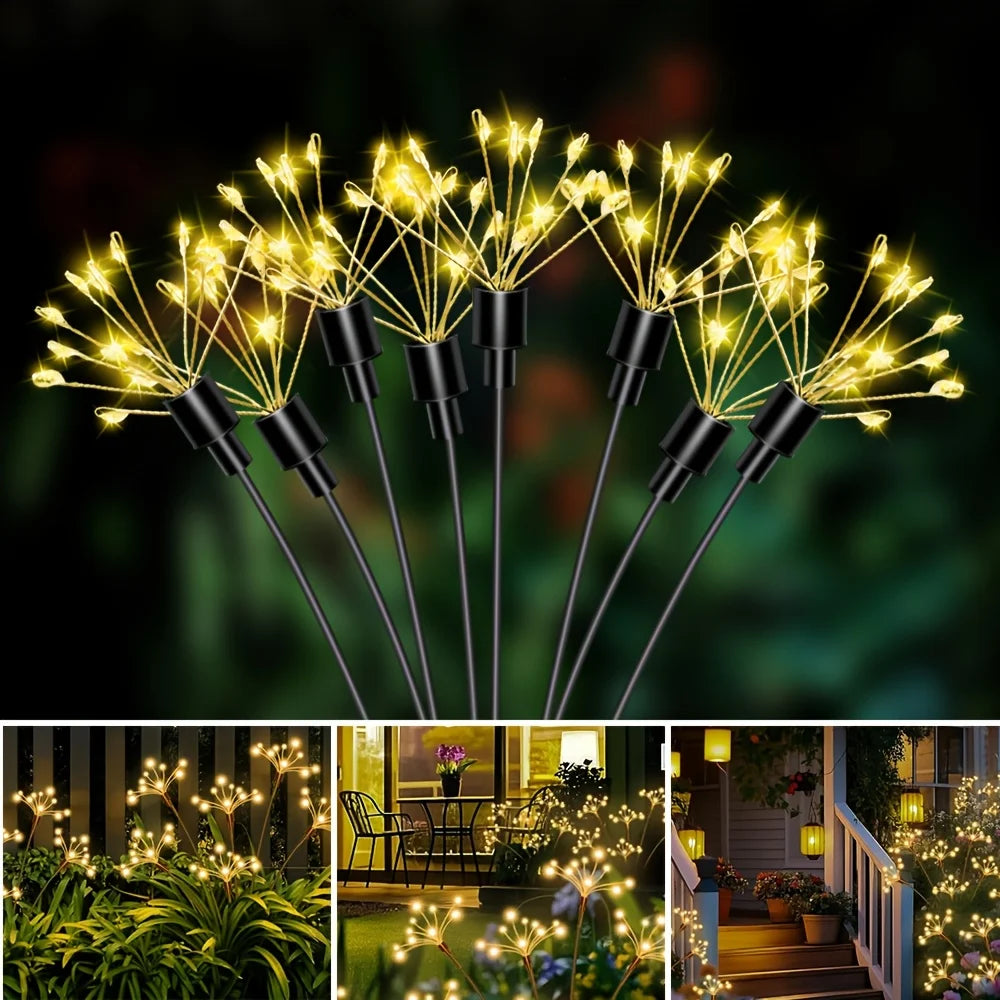 Solar Dandelion Fairy Firework String Lights for Garden & Party