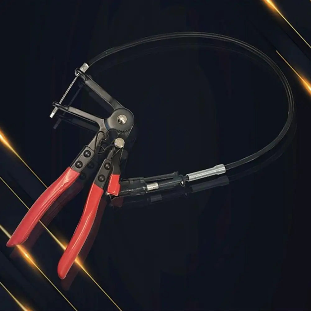 1Pcs Clamping Pliers Flexible Cable Hose Clamp Pliers Long Reach Wire-Shielded Hose Clamp Tool Auto Repair Tools for Car Engine Peaceful Pleasures Health and Wellness