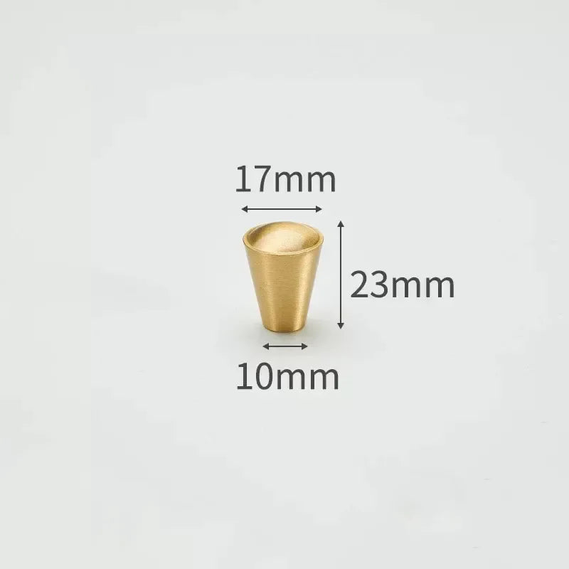 Solid Brass Cabinet Knobs | Modern Gold Furniture Pulls
