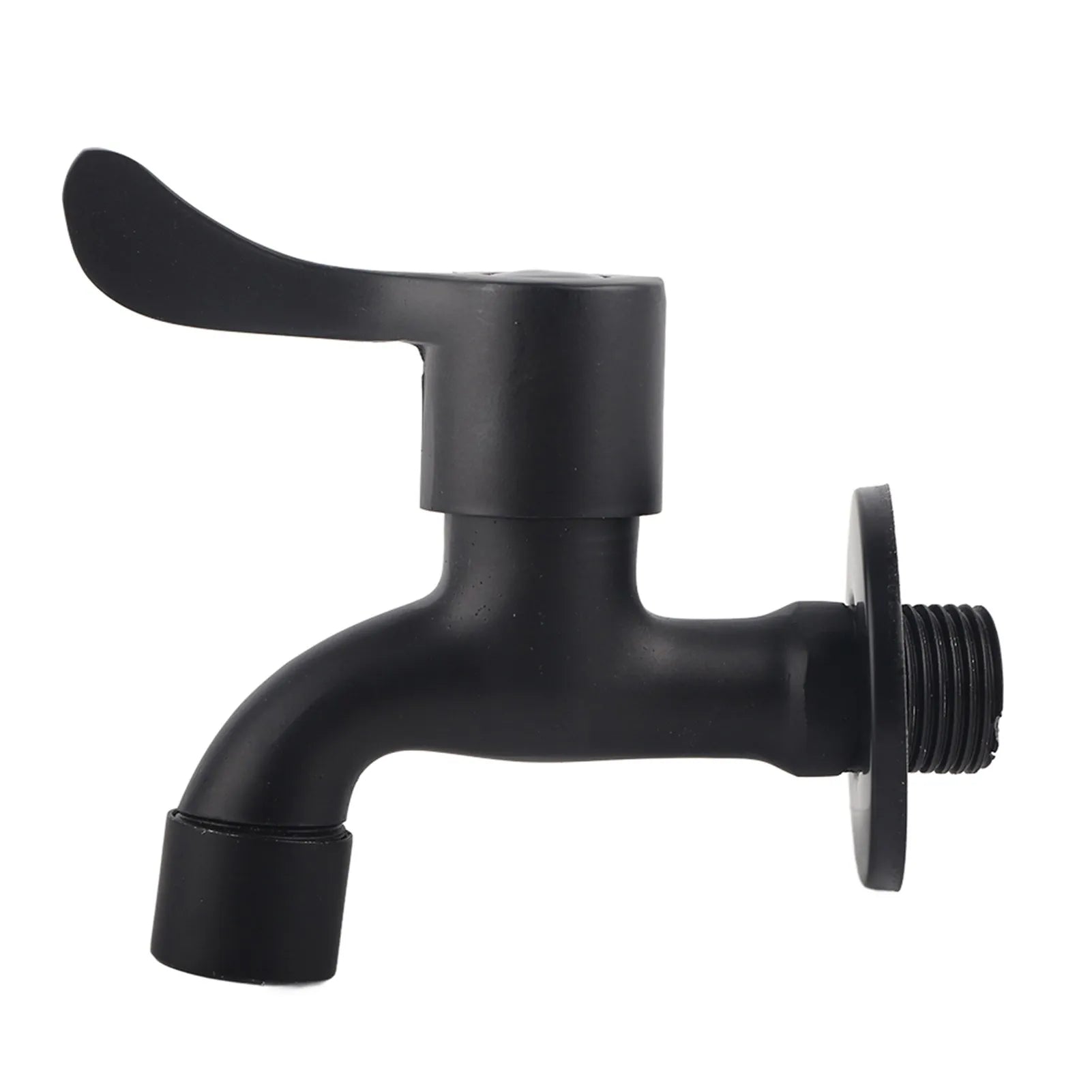 304 Stainless Steel Black Wall Mount Tap Garden Water Faucet for Bathroom Washing Machine Tap Stainless Steel Faucet Peaceful Pleasures Health and Wellness B