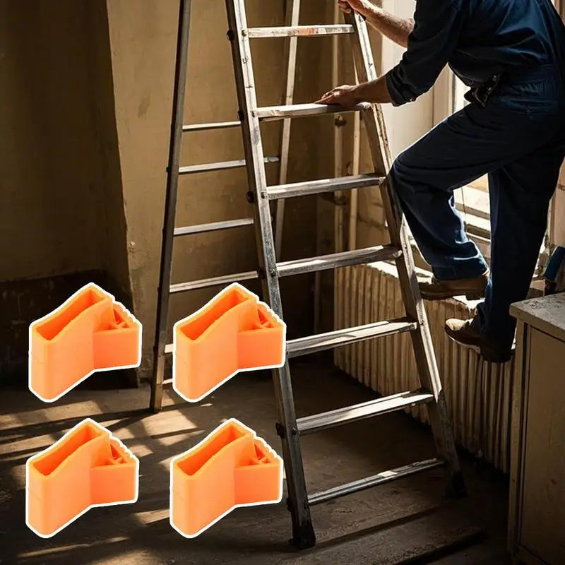 Anti-Slip Rubber Ladder Feet Pads – 4-Piece Heavy Duty Set