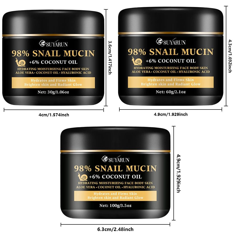 92% snail lotion and 5% hyaluronic acid, lighten fine lines, firm and moisturize, suitable for all skin types Peaceful Pleasures Health and Wellness