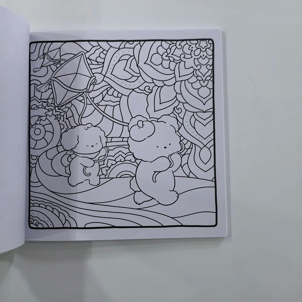 Patterns World Cute Cozy Coloring Book Adults Drawing Perfect