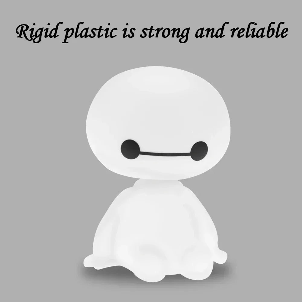 Cartoon Robot Shaking Head Figure Car Ornaments Auto Interior Decorations Big Hero Toys Ornament Peaceful Pleasures Health and Wellness